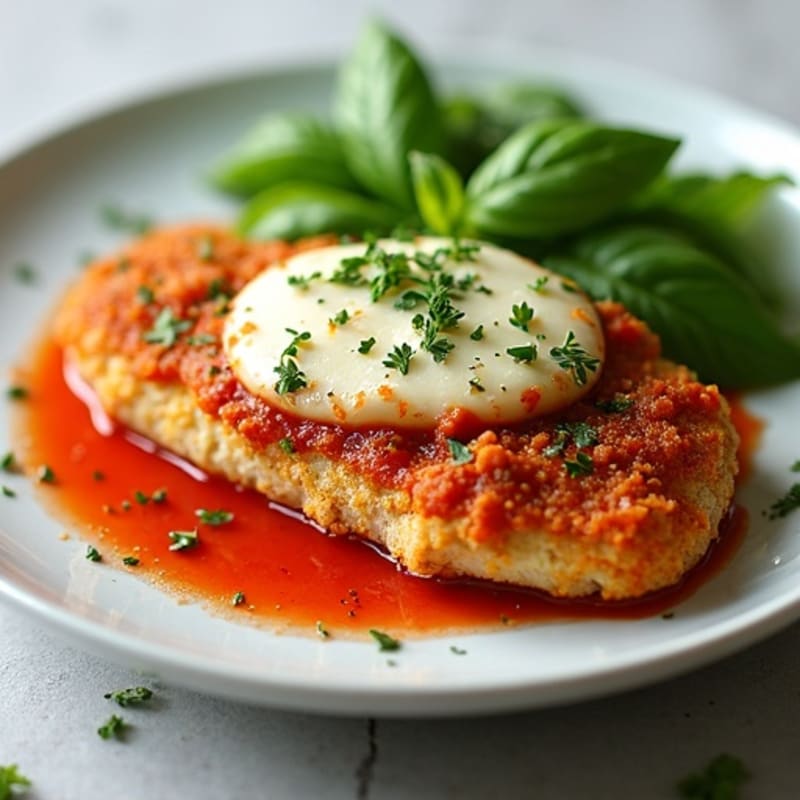 Crispy Baked Chicken Parmesan with Fresh Herbs
