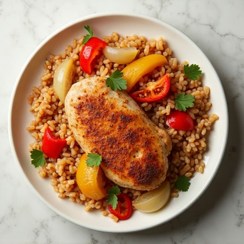 One-Pan Savory Spiced Chicken and Rice