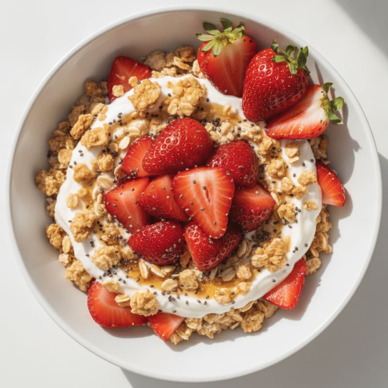 Strawberry Shortcake Overnight Oats