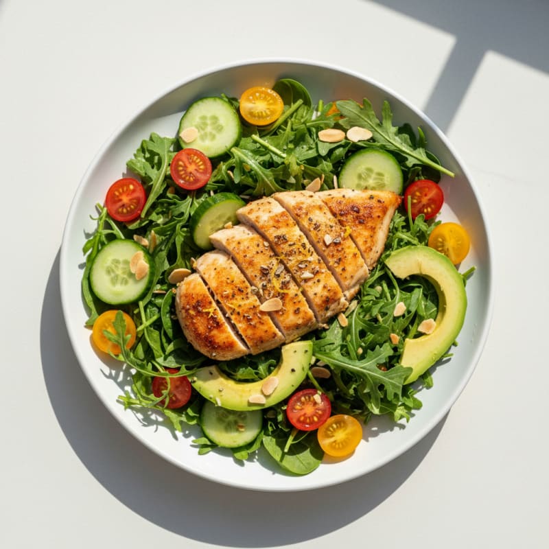 Crispy Lemon-Herb Chicken Salad