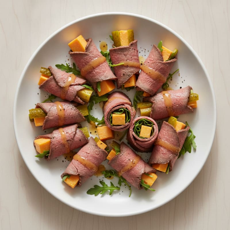 Beef and Cheddar Roll-Ups