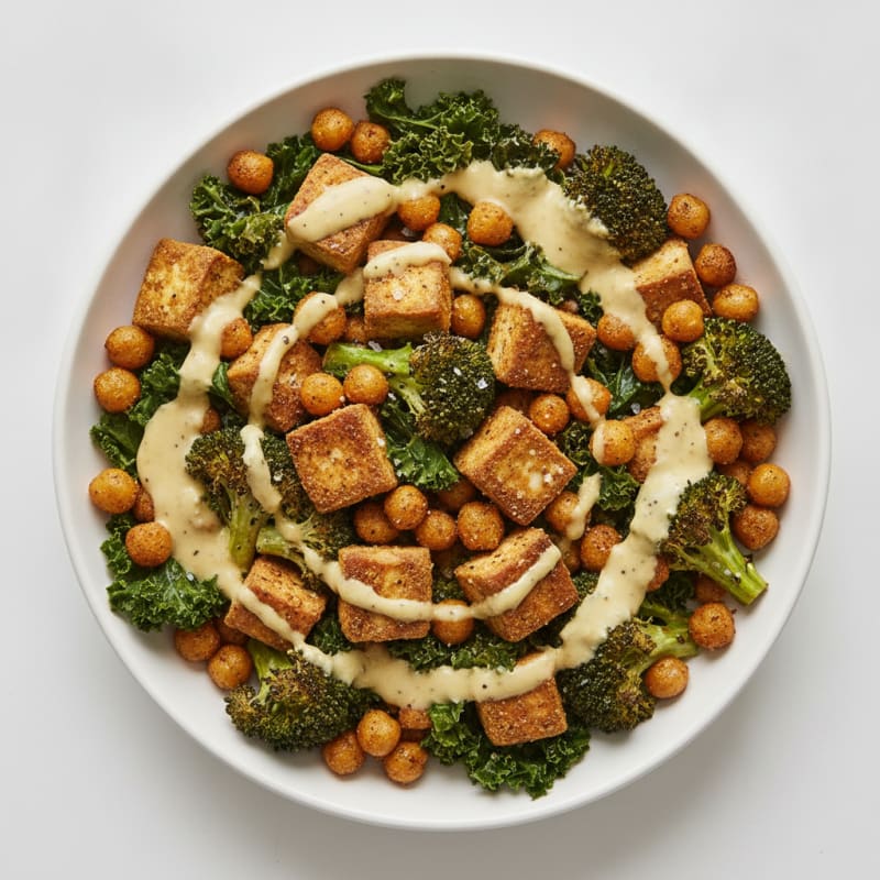 Roasted Vegetable Buddha Bowl with Tahini
