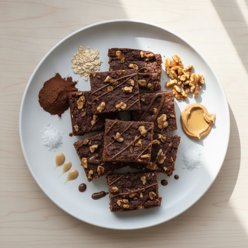 Chocolate Walnut Pea Protein Bars