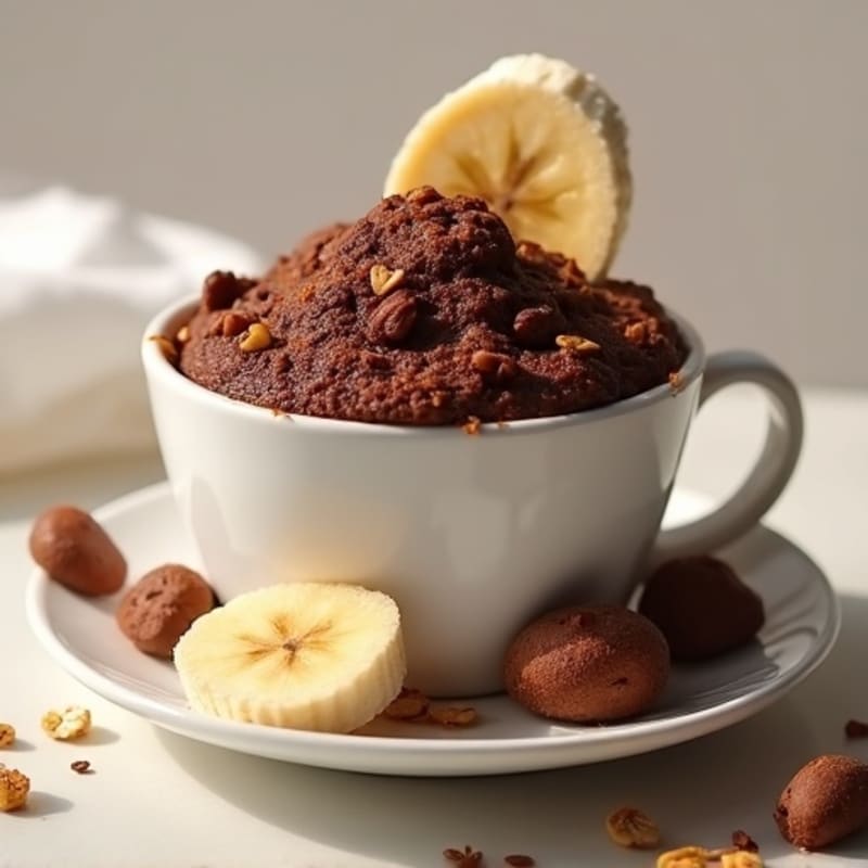 Fluffy Chocolate Protein Mug Cake