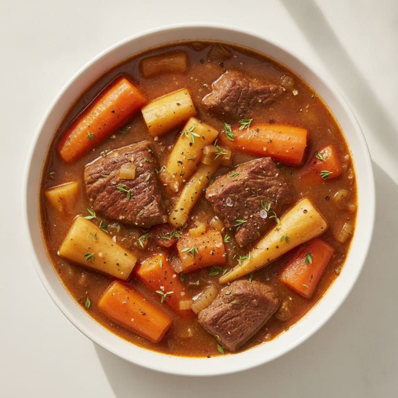 Hearty Beef and Root Vegetable Stew