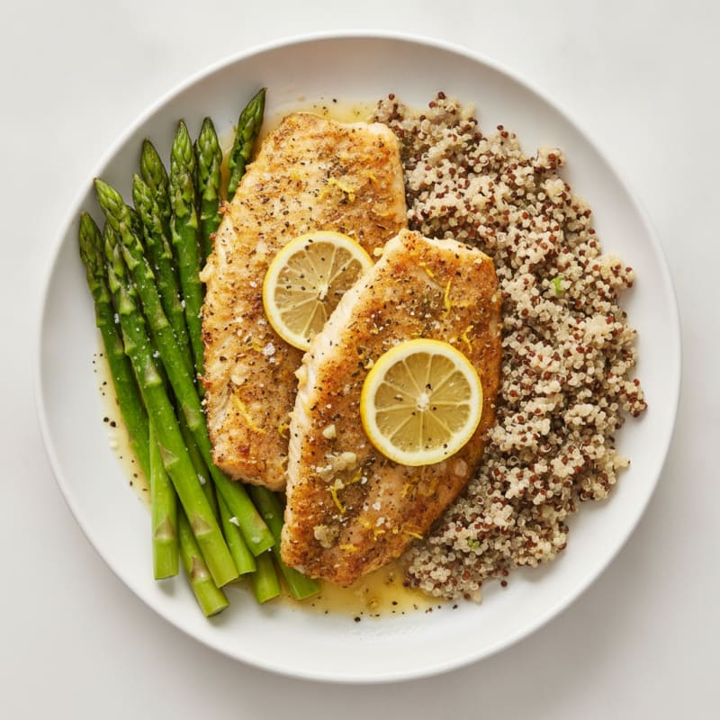 Lemon-Herb Baked Tilapia with Asparagus