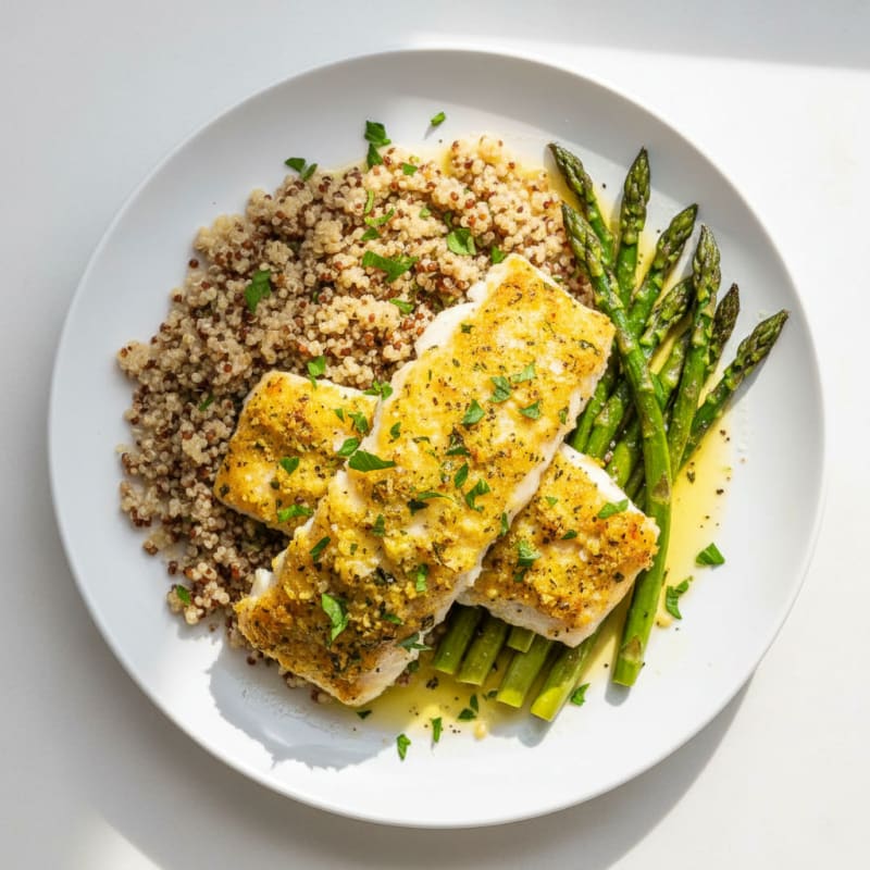 Zesty Lemon Herb Baked Cod