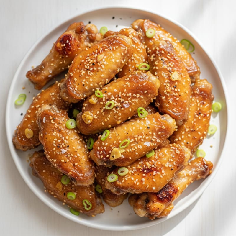 Honey-Glazed Chicken Wings with Sesame