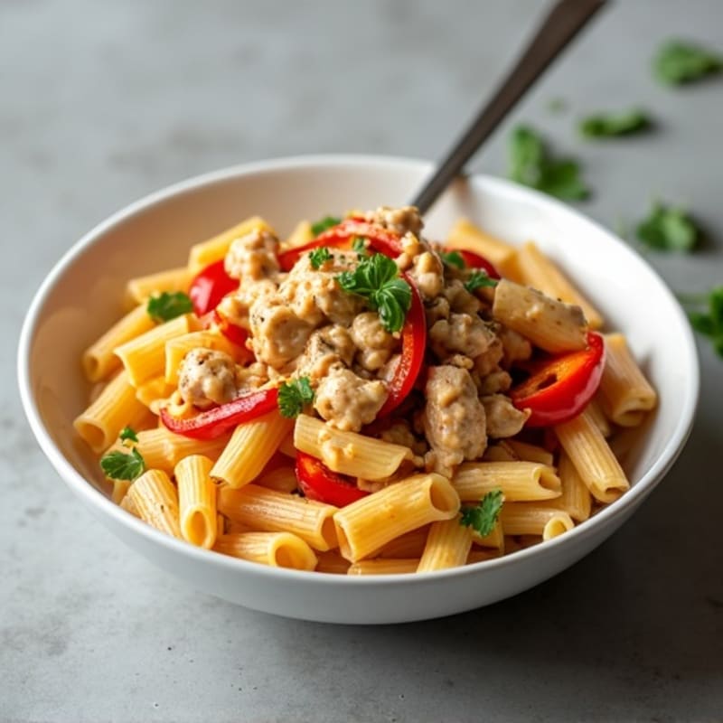 Creamy Cajun Chicken Pasta with Bell Peppers