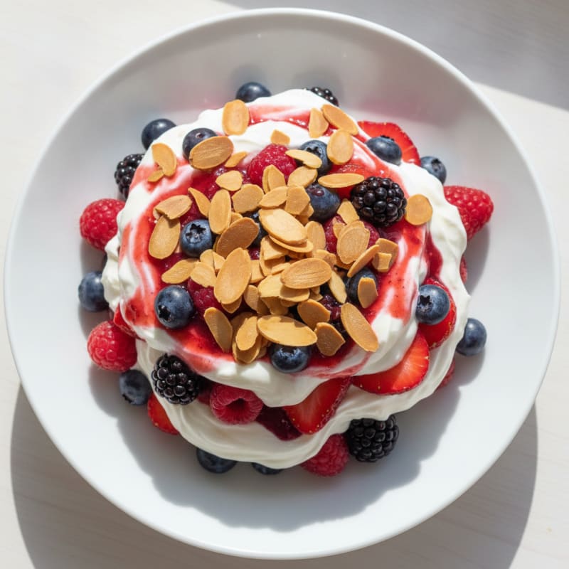 Creamy Greek Yogurt Protein Parfait with Mixed Berries