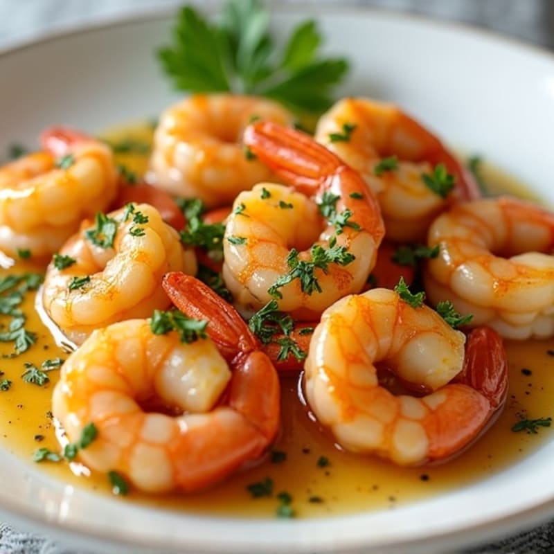 Pan-Seared Garlic Butter Shrimp Scampi
