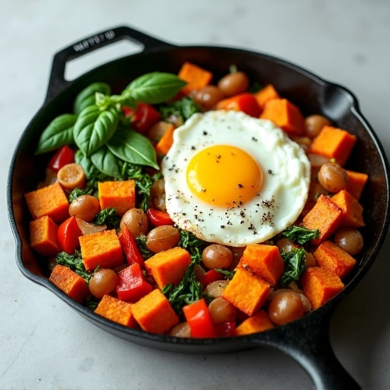 Protein-Packed Sweet Potato Hash Breakfast Skillet