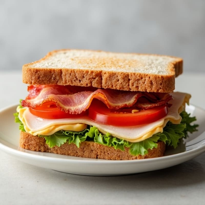 Fresh Turkey and Crispy Bacon Whole Wheat Club