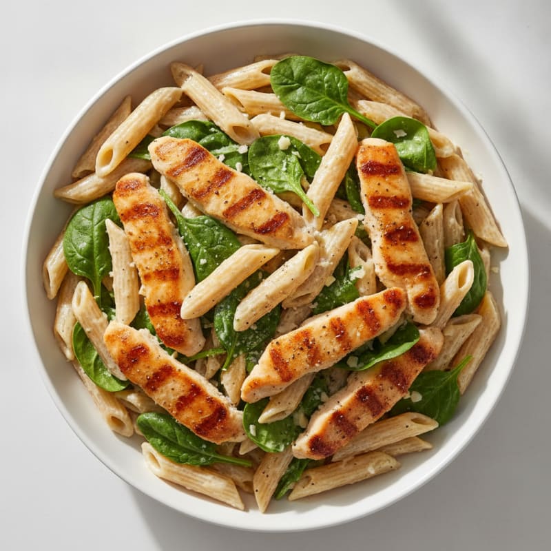 Garlic Parmesan Chicken Alfredo Pasta
