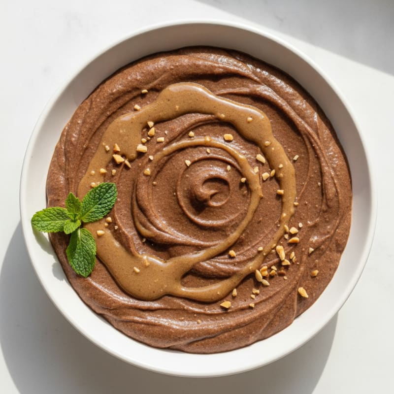 Creamy Vegan Protein Pudding with Almond Butter