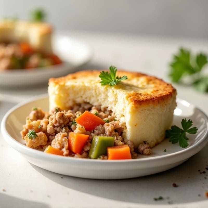 Creamy Cauliflower-Crust Turkey Pot Pie