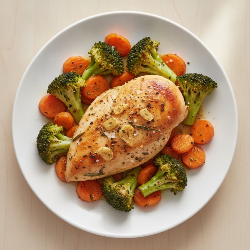Garlic Herb Roasted Chicken with Vegetables