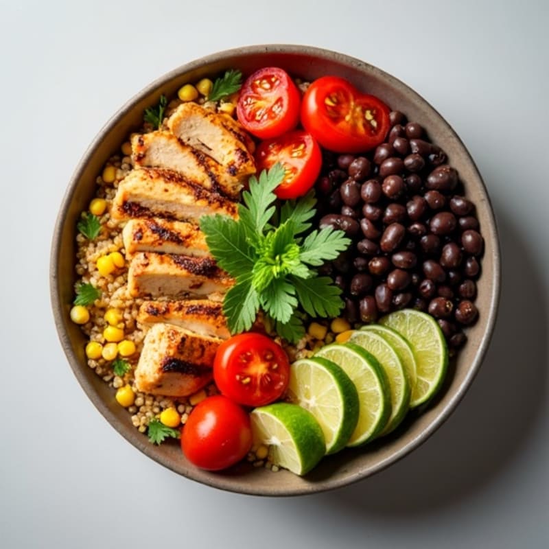 Southwest Lime Quinoa Bowl with Black Beans