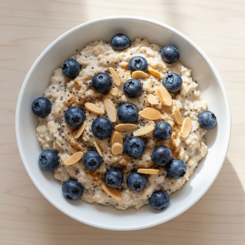 Blueberry Almond Overnight Oats