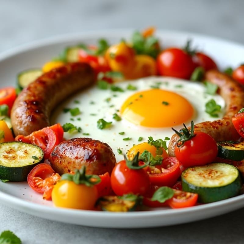 Sheet Pan Eggs with Crispy Roasted Vegetables