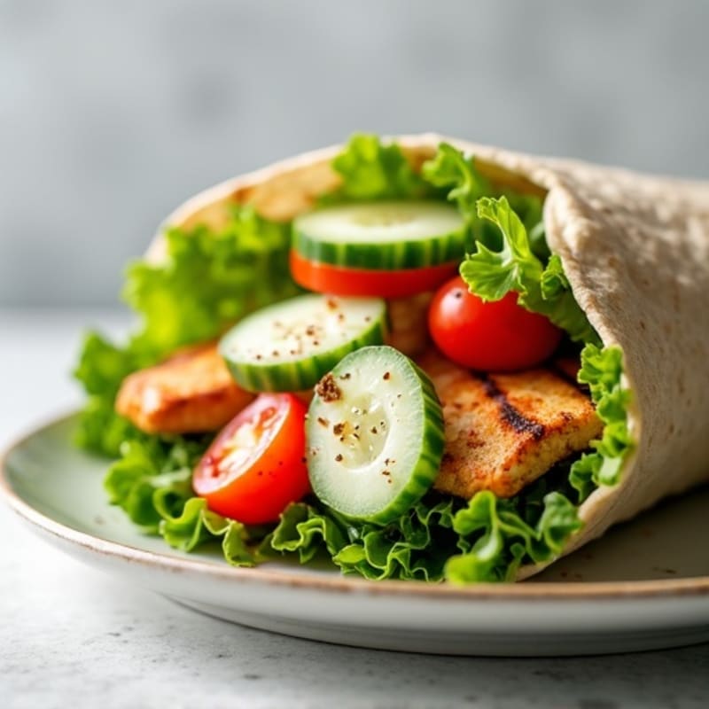 Grilled Chicken and Fresh Veggie Wrap