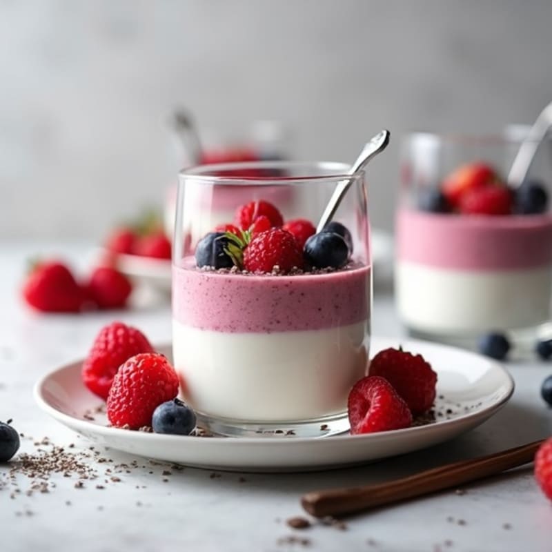 Creamy Greek Yogurt Protein Mousse with Berries