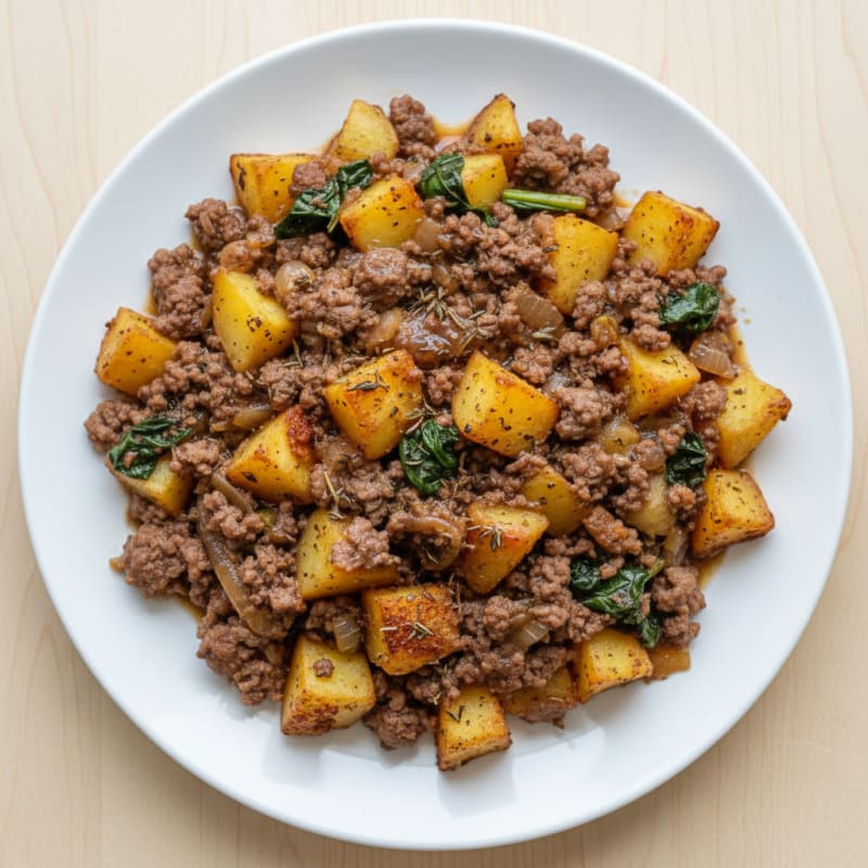 Savory Beef Mince and Potato Bake