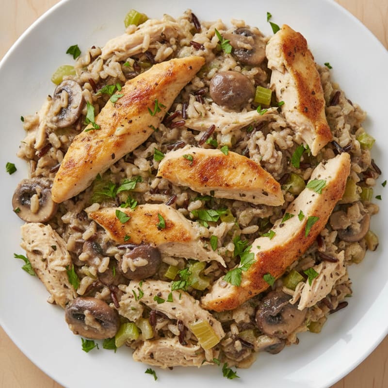 Baked Chicken and Wild Rice Casserole