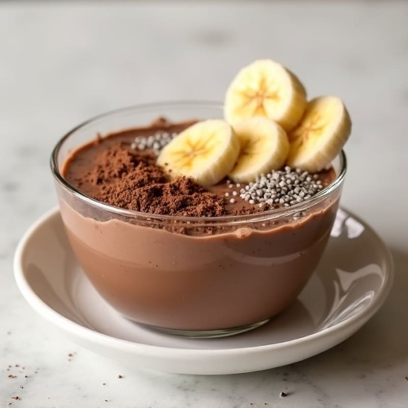 Silky Chocolate Protein Pudding with Greek Yogurt