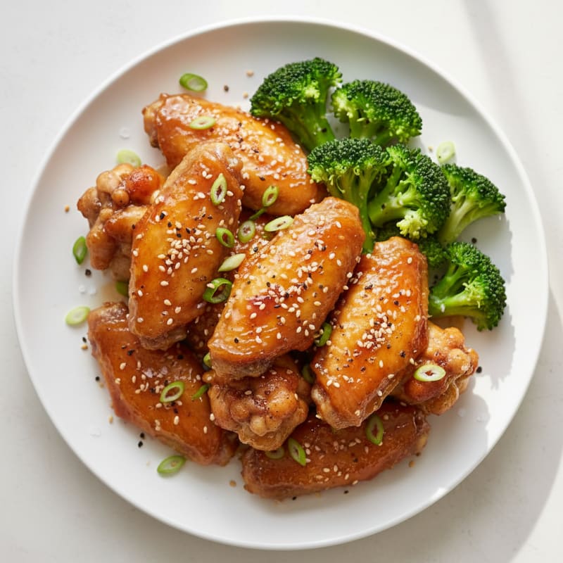 Honey-Garlic Glazed Chicken Wings