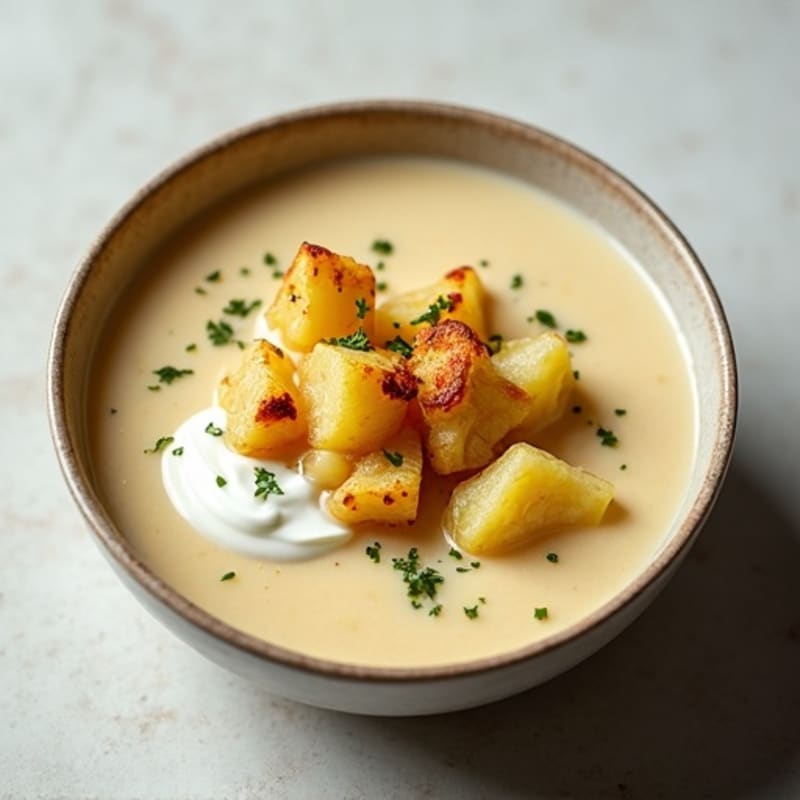 Creamy Roasted Cauliflower Potato Soup