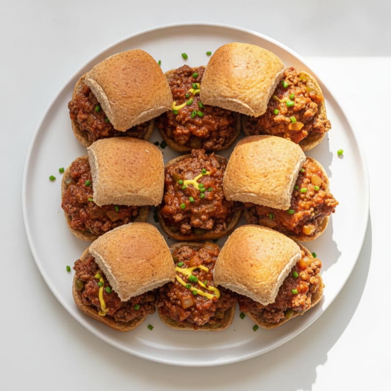 Sweet and Tangy Sloppy Joe Sliders
