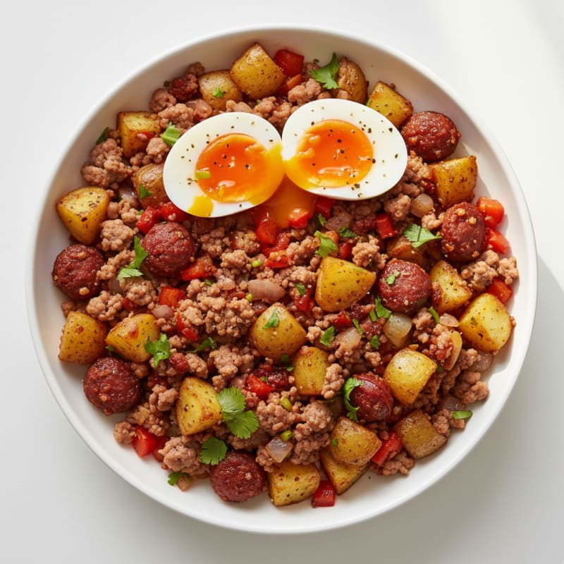 Spicy Chorizo and Potato Hash