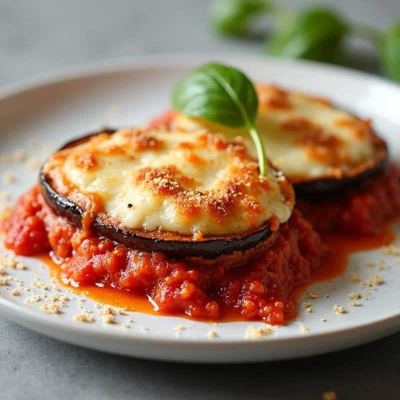 Healthy Baked Eggplant Parmesan