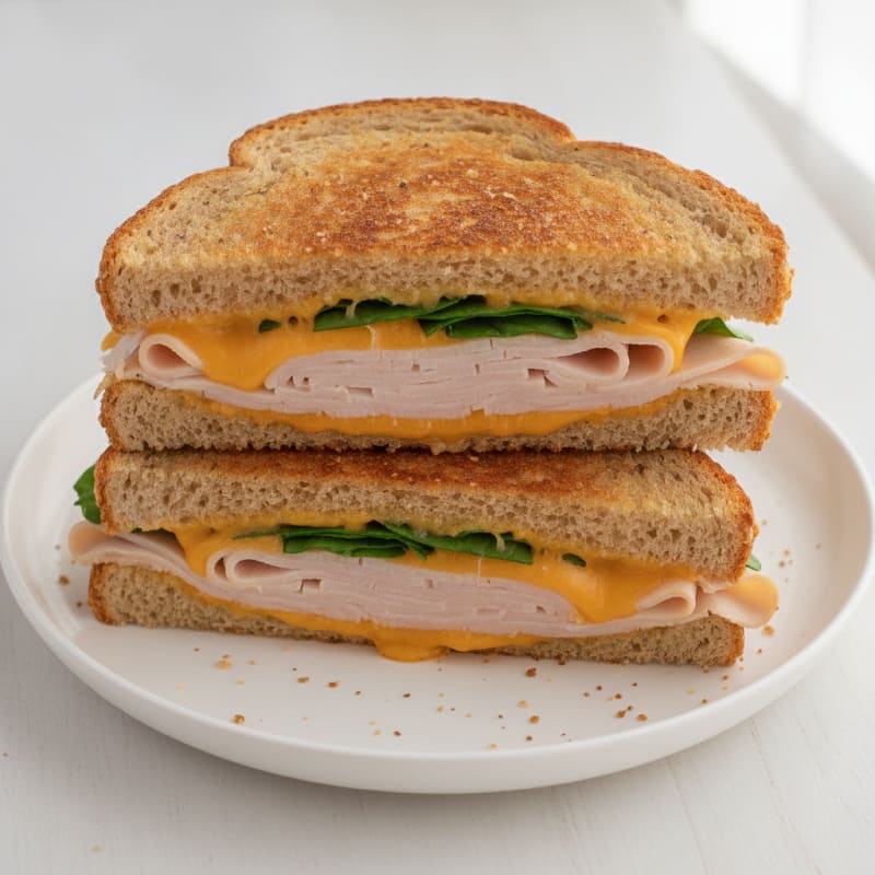 Triple-Decker Grilled Cheese Sandwich