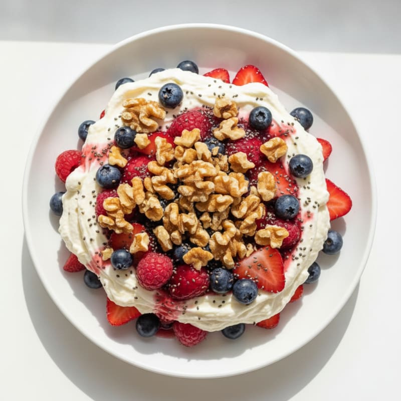 Creamy Greek Yogurt Protein Parfait with Mixed Berries