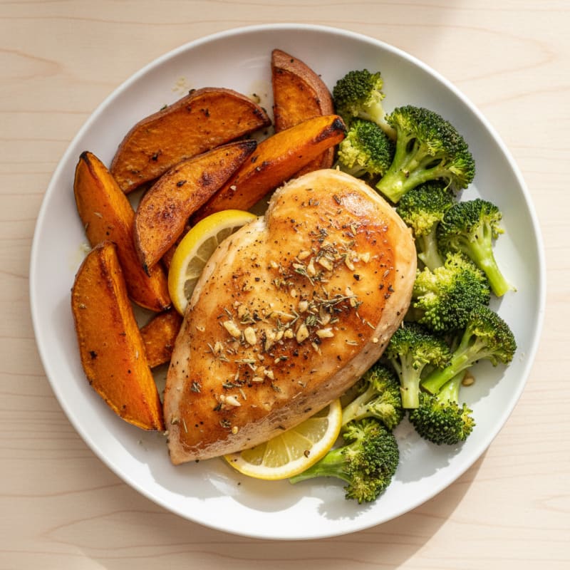 Garlic Herb Roasted Chicken Dinner