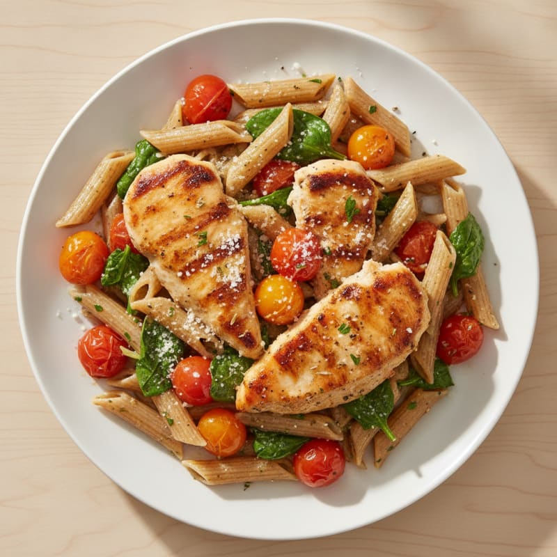Garlic Herb Chicken Penne Pasta