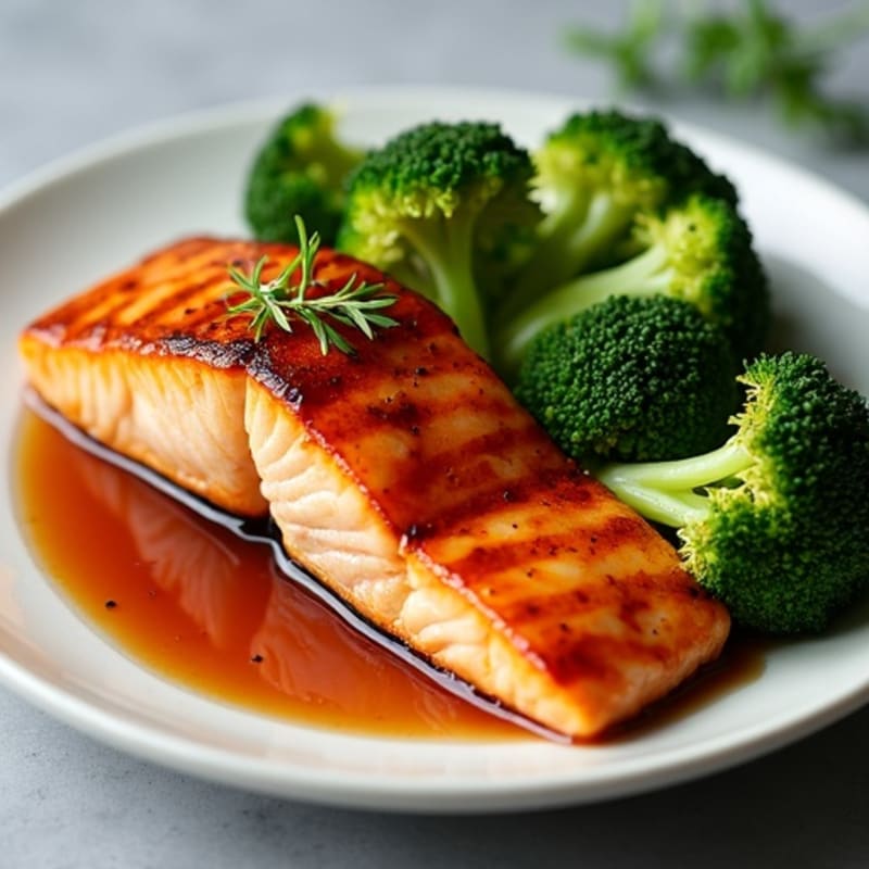 Pan-Seared Teriyaki Glazed Salmon