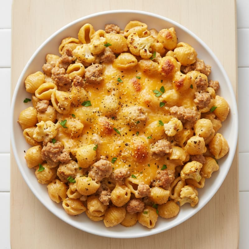 Creamy Golden Macaroni and Cheese Bake