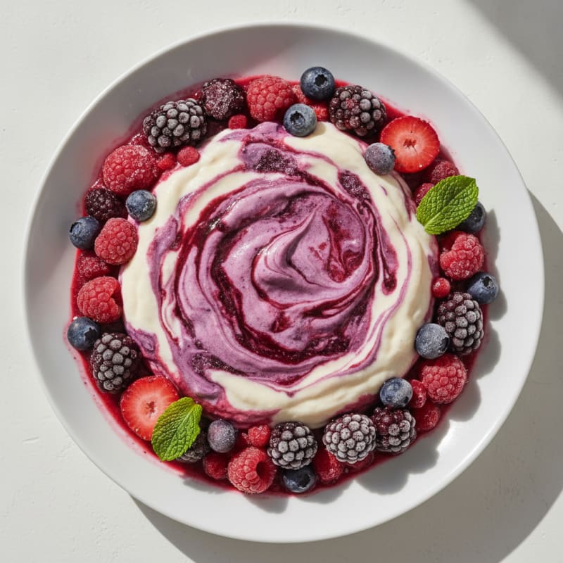 Protein Huel Shake with Mixed Berries