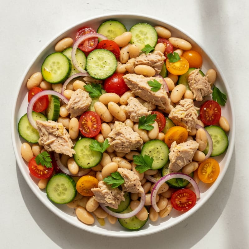 Mediterranean Tuna and White Bean Salad