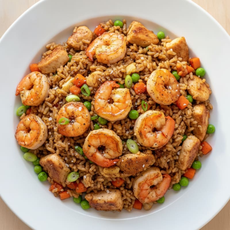 Chicken and Shrimp Fried Rice