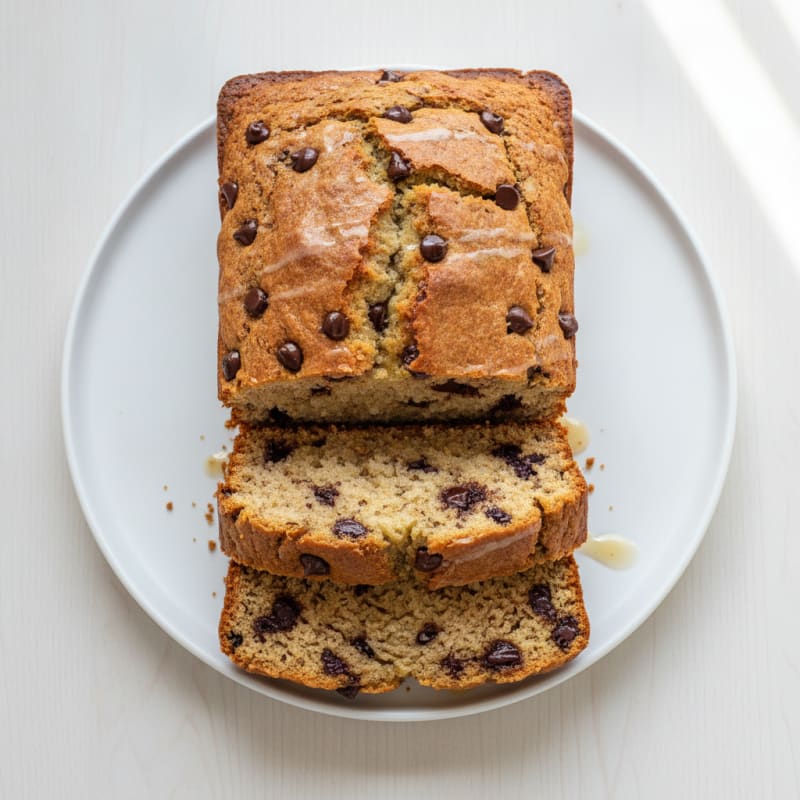 High-Protein Chocolate Chip Banana Bread Loaf