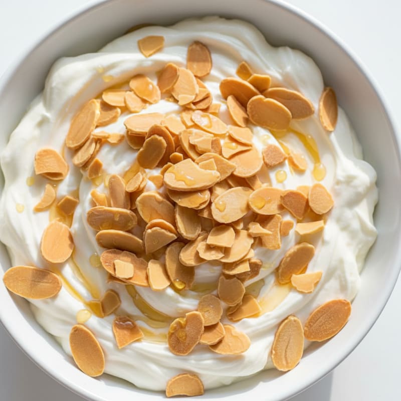Greek Yogurt Protein Pudding with Almonds