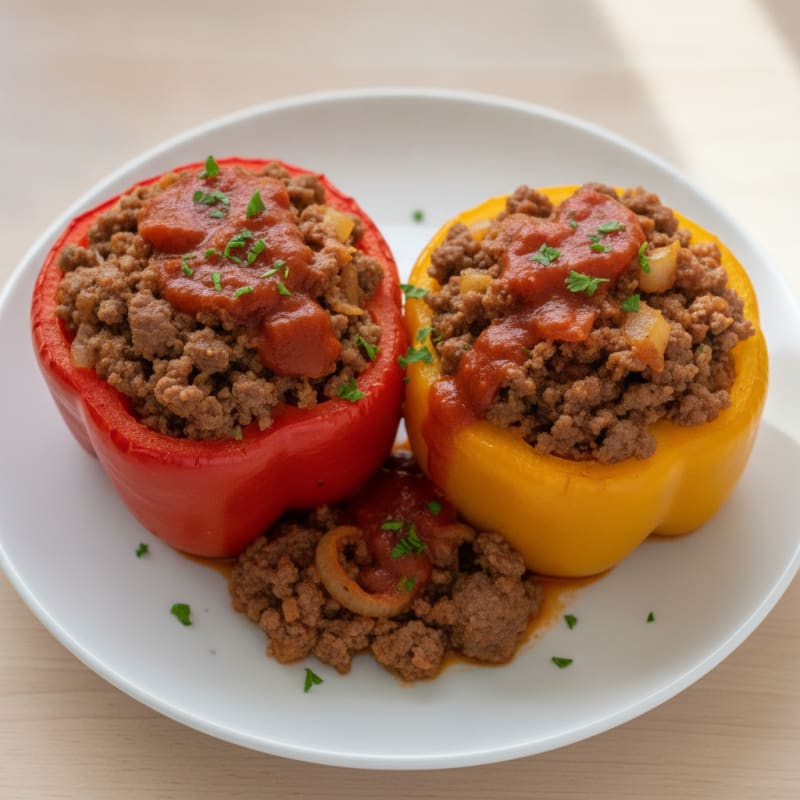 Ground Beef Stuffed Bell Peppers