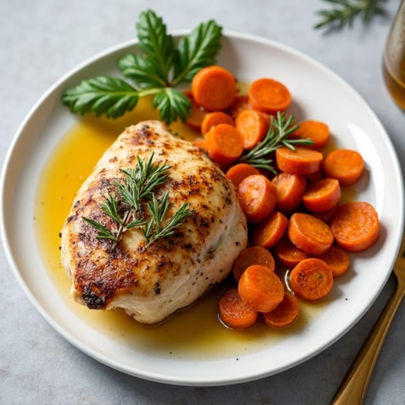 Herb-Roasted Chicken with Roasted Root Vegetables