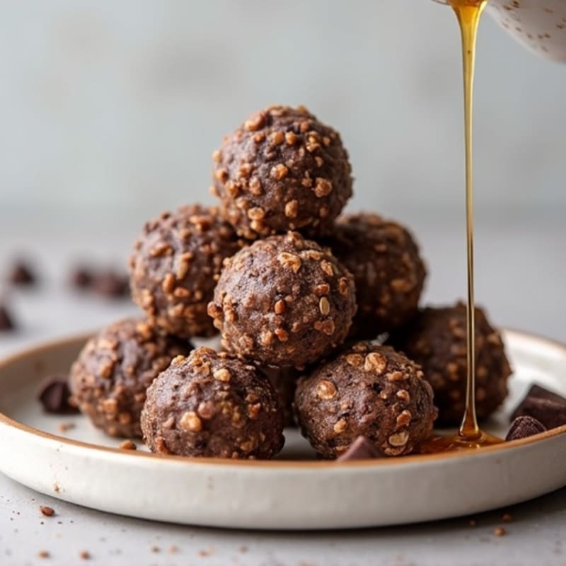 No-Bake Dark Chocolate Almond Energy Bites