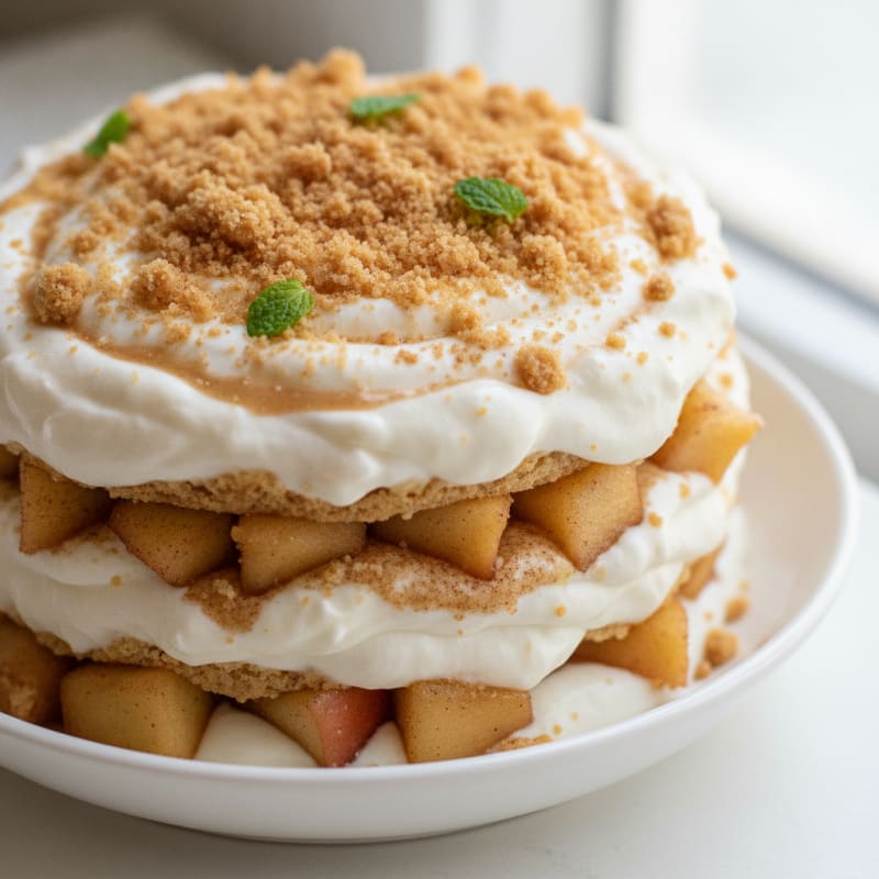 Creamy Protein Apple Cheesecake Parfait