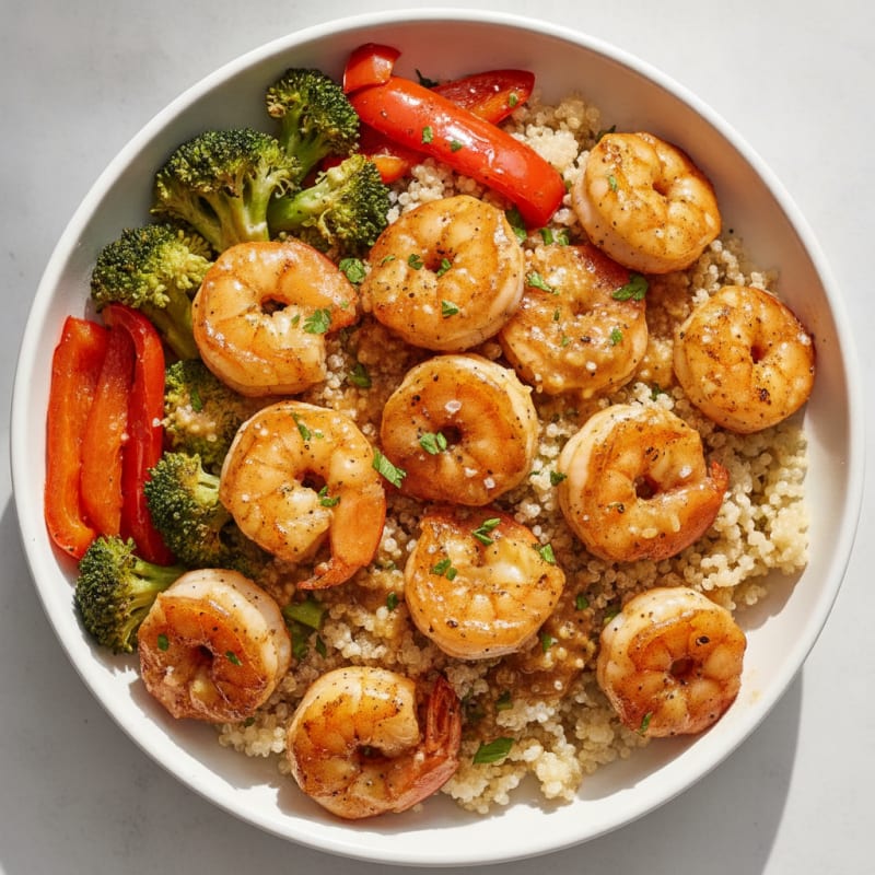 Garlic Butter Shrimp Power Bowl